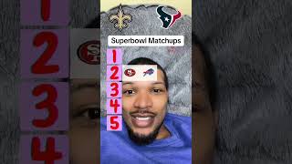 Ranking NFL Super Bowl Matchups🏈 [upl. by Neelyaj]