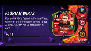 FLORIAN WIRTZ 98 ALL SBC SOLUTION MADFUT 24 [upl. by Valeda441]