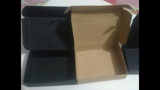 Diy how to make corrugated box for my small business ♥️ packaging box Kraft box [upl. by Kloster983]