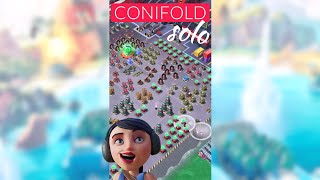 Boom Beach BEST ATTACKS  a SOLO on CONIFOLD [upl. by Kutzenco]