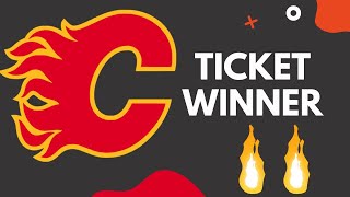 Nov 19 CALGARY FLAMES CONTEST WINNER [upl. by Sandor]