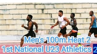 100m mens final 4th National Open u23 athletics championships 2024Day 2 [upl. by Caras]