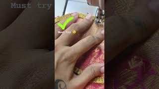 Lace work technique for beginners fashion fashionstyles sareefashion tailoring [upl. by Marquet]