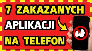 7 ZAKAZANYCH APLIKACJI na TELEFON 📱 [upl. by Arraeis]