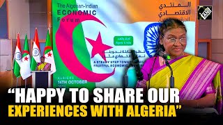 President Murmu encourages Algerian firms to participate in Make in India drive [upl. by Cyna810]