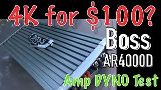 Whos the Boss AR4000D 4k MAX Amp Dyno Test [upl. by Conias609]