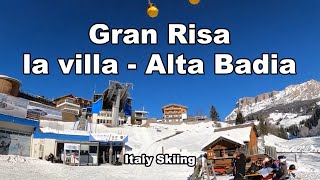 Italy Skiing Corvara  Alta Badia  Gran Risa [upl. by Garrott891]