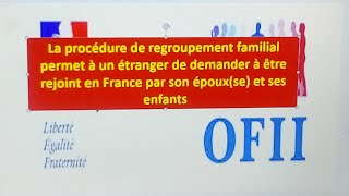 FRANCE  le regroupement familial en France  démarche [upl. by Meredith]