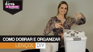 Como Dobrar Lençol  DIY  DICAS SANREMO [upl. by Aila]