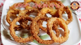 Crispy ONION RINGS Recipe  Easy amp Quick to make at home  Lunch Recipe [upl. by Nilsoj]