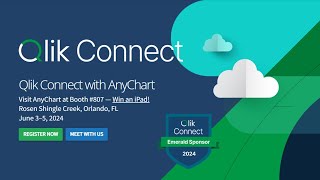 Qlik Connect Booth 807 Meet AnyChart Extensions for Qlik Sense amp Win an iPad [upl. by Meunier]