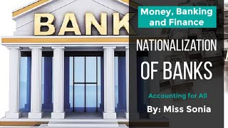 Nationalization of Banks [upl. by Gillespie]