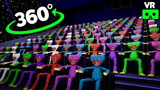 Huggy Wuggy 360°  CINEMA HALL 7 VR360° ANIMATION  Kissy Missy  Poppy Playtime [upl. by Naihr]