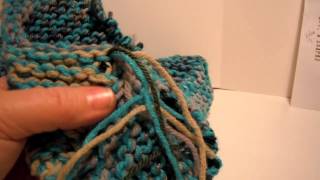 Quick Knit Slippers 7  Seaming Back and Weaving in Ends [upl. by Joel]