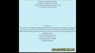 Master MD 102 Exam 5 Practice Questions and Answers for Microsoft Endpoint Administrators [upl. by Lairea]