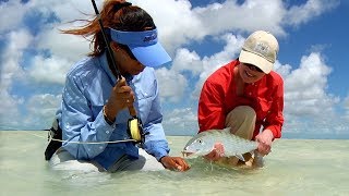 Bonefish Bahamas  Women in Fly Fishing [upl. by Cadman]