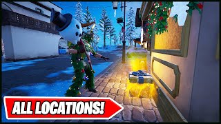 Assist in Searching Winterfest Present containers found around the map  Fortnite Winterfest Quest [upl. by Vona613]