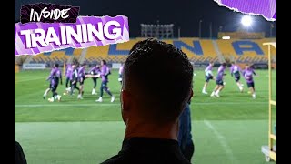 CRISTIANO RONALDO watches Real Madrid training [upl. by Aklog]