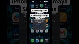 iPhone Uygulama Gizleme  iPhone Uygulamaya Şifre Koyma ios18 [upl. by Amie153]