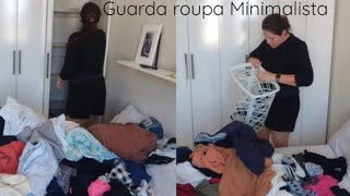 ORGANIZANDO MEU GUARDA ROUPAS guardaroupainteligente estilodevida [upl. by Kazimir]