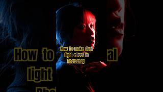 How to make dual light effect in Photoshop photoshop graphicdesign tipsandtricks tutorial short [upl. by Nonah]