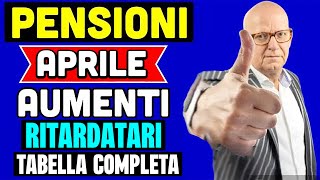 PENSIONI APRILE 2024 👉 TABELLA AUMENTI RITARDATARI IRPEF❗️TUTTE LE CIFRE  GLI ARRETRATI 💰 [upl. by Holton]