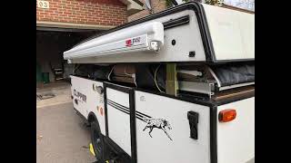 Fiamma F45S 260 cm Awning Installation on Clipper Tent Trailer [upl. by Ebenezer496]