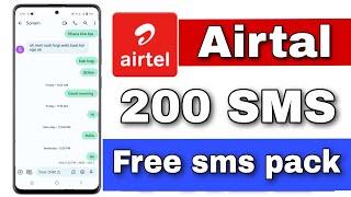 airtel sms pack 2023  airtel sms pack recharge  sms pack airtel  Info title [upl. by Arndt]