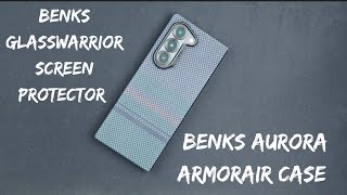 Benks Glasswarrior Screen Protector and Aurora ArmorAir Case Fold 6 [upl. by Adehsar]