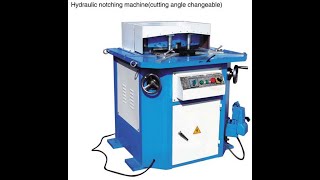 Ajustable angle hydraulic notching machineangle notching machinenotcher machine [upl. by Mihcaoj212]