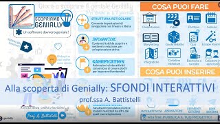 2 Scopriamo Genially lo sfondo le aree interattive e i soggetti trascinabili [upl. by Marozik]