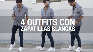 OUTFITS CON ZAPATILLAS BLANCAS  LUISFER DELGADO [upl. by Onitrof929]