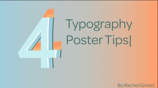 4 Tips for Typography Success [upl. by Anaujahs]