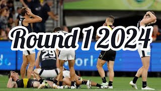 AFL Round 1 Tips 2024 [upl. by Kerwin]