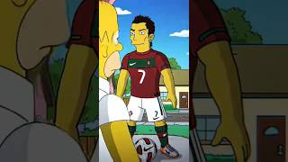 RONALDO X SIMPSONS 🔥💀 cr7 football edit manchesterunited goat viralvideo ronaldo moments [upl. by Alaham411]