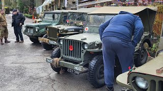 NW Military vehicle Trust visit Healey Dell nature Reserve 010123 [upl. by Llebyram]