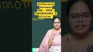 What is the difference DNA chromosomes gene and allele neet neetaspirants neetexam easy [upl. by Stimson140]