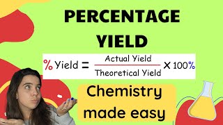 Percentage yield Chemistry [upl. by Hetti823]