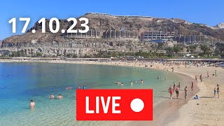 🔴🌞 LIVE Amadores Beach Gran Canaria October 17 2023 Weather Today [upl. by Zea]