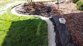 How to add landscape edging block to your landscaping [upl. by Dennet]