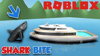 GIANT SHARK CRASHED MY 1000000 DOLLARS YACHT ROBLOX SHARKBITE [upl. by Mccready900]