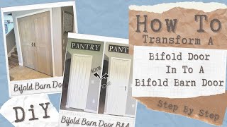 Turn Your Bifold Door Into A Bifold Barn Door  DiY  Weekend Project  How To Guide  Step By Step [upl. by Einatsed973]