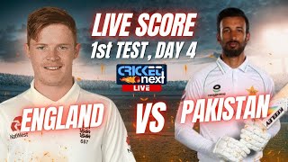 Pakistan vs England 1st Test Match Live  PAK vs ENG Day 4 Updates  Live Cricket Score Today [upl. by Ehcor]