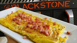 HOW TO MAKE AN AMAZING OMELETTE ON THE BLACKSTONE GRIDDLE EASY RECIPE [upl. by Notniuq]