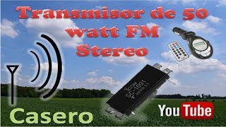 Transmisor fm 50 watts50 watt FM transmitter homemade [upl. by Knowlton]