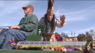 Green or no green in a Mobile Mardi Gras [upl. by Aihtnis]