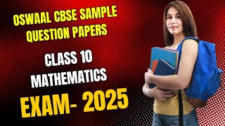 Oswaal CBSE Sample Question Papers Class 10 Mathematics Standard Book For 2025 Exam exam2025 [upl. by Jannery578]