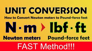 FAST How to convert Newton meters to Poundforce feet Nm to lb ft [upl. by Ollehcram886]