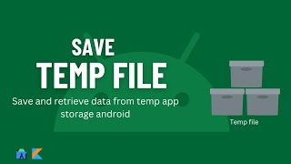 Save and read temporary file in android  Save text file in android temporary storage [upl. by Andria537]