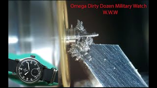 Omega 30T2 Repair  Custom made Hairspring and Fourth wheel [upl. by Bogosian]